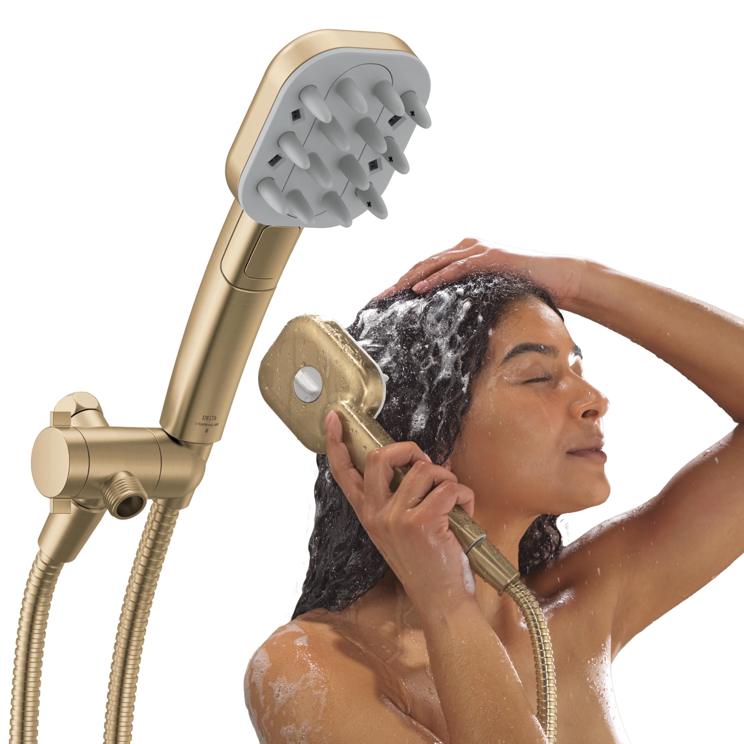 Delta VersaCurl Detangling Handheld Shower Head Tool for Curly